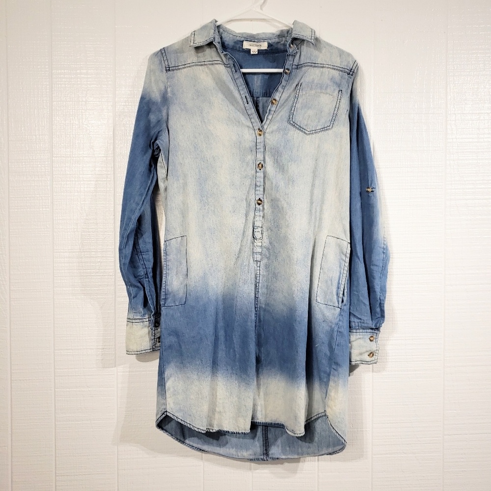 Dip Dye Chambray Dress C18